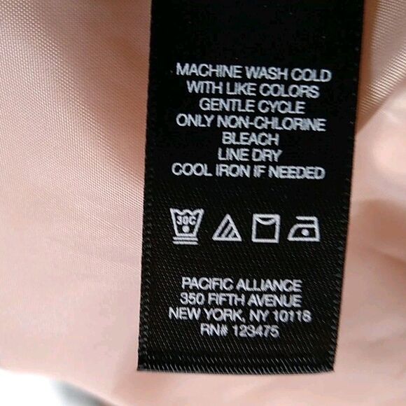 KENNETH COLE Women's Moto Jacket Faux Suede Machine Washable Pale Pink Sz 1X EUC - Picture 9 of 10